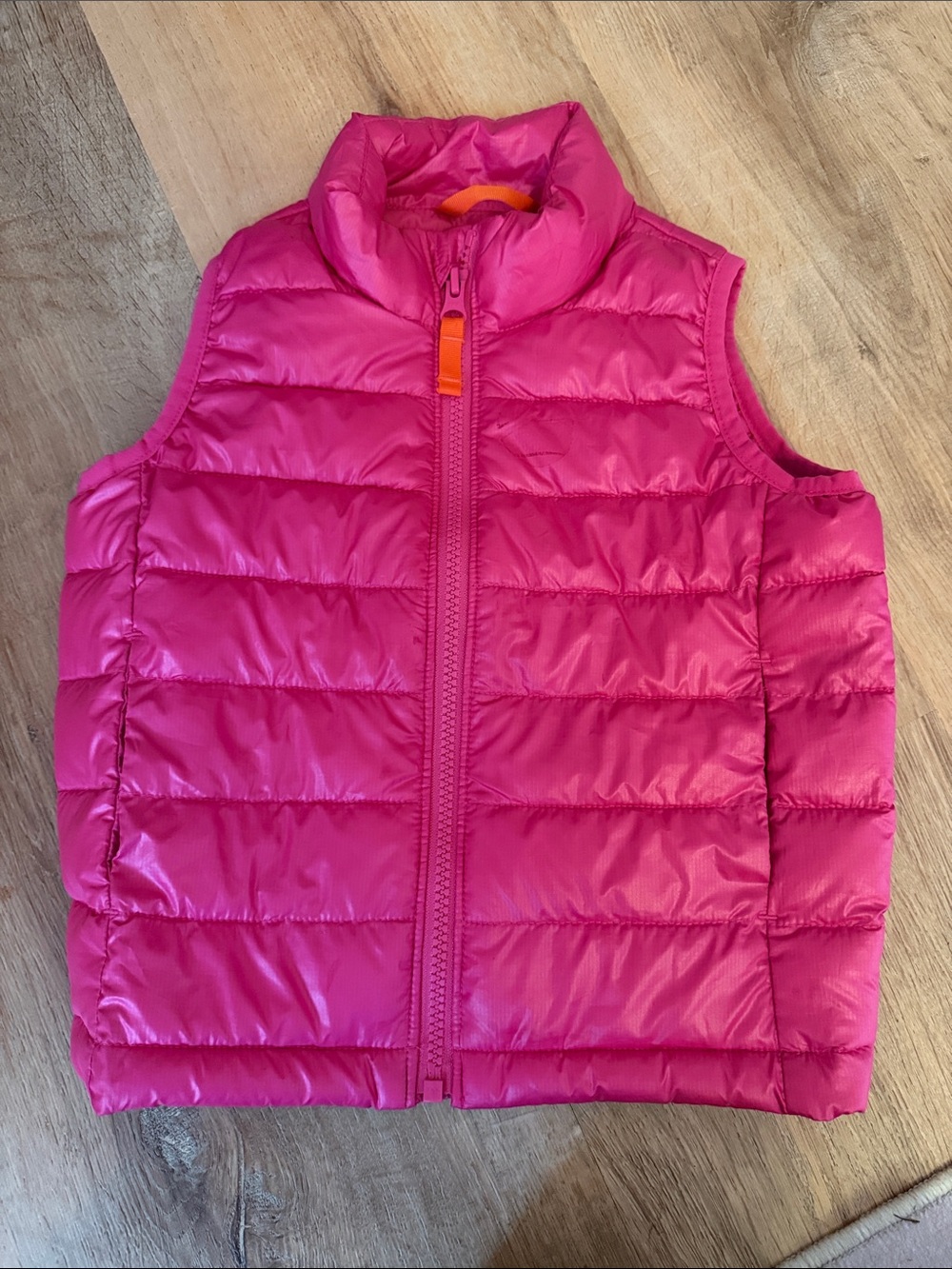 Primary Pink Quilted Puffer Vest